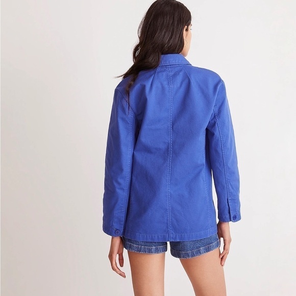 Madewell Crossover Blazer in (Re)generative Chino bluestone - Picture 4 of 5